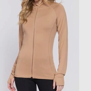 NWT GOLDEN TAN Quick Dry Zip Up- Shaper and rear zip pocket for cash and key